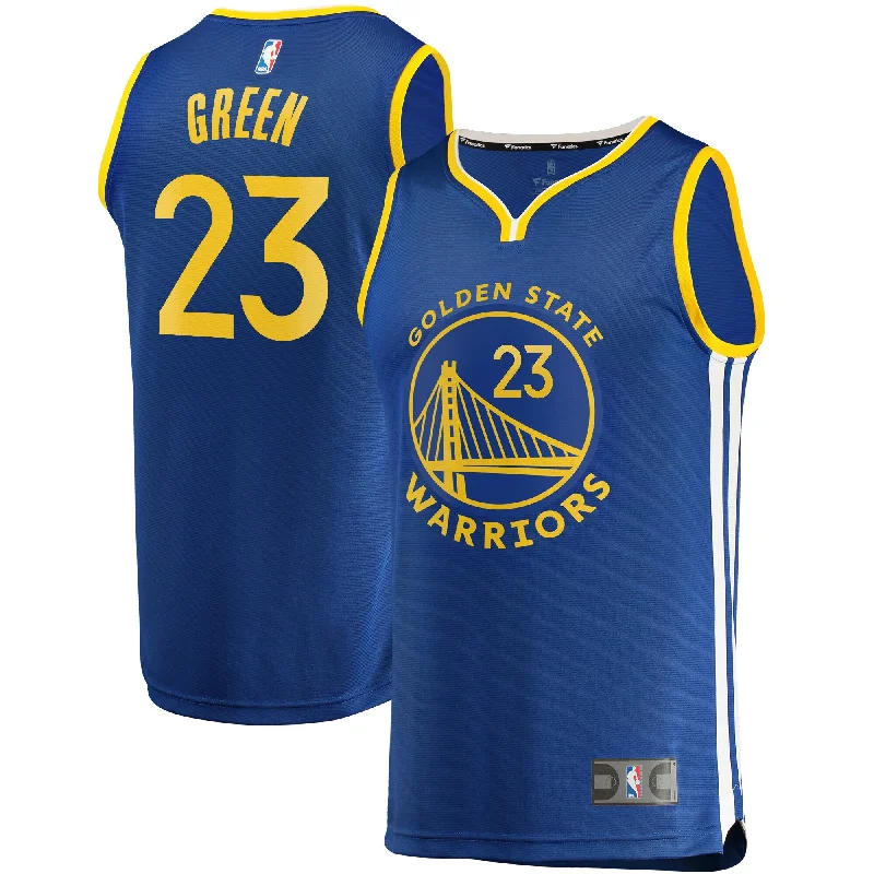 Personalized Basketball Jersey-Draymond Green Golden State Warriors Branded Fast Break Player Team Basketball Jersey - Icon Edition - Royal