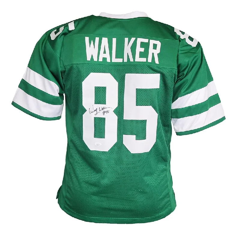 Rugby Jersey For Business Branding-Wesley Walker Signed New York Green Football Jersey (JSA)