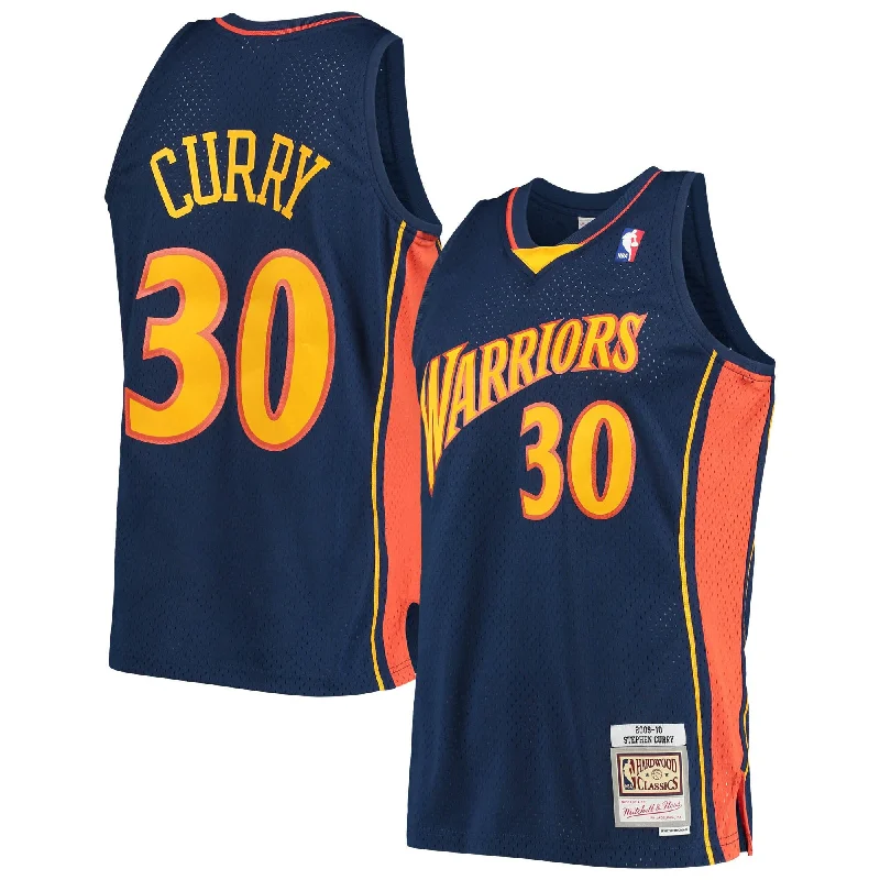 Basketball Jersey For Special Team Projects-Stephen Curry Golden State Warriors Hardwood Classics Swingman Basketball Jersey - Navy