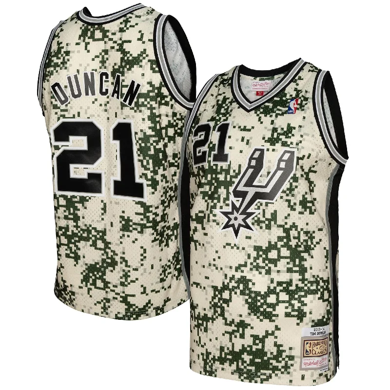 Basketball Jersey For Custom Team Gifts-Tim Duncan San Antonio Spurs 2013/14 Swingman Basketball Jersey - Camo