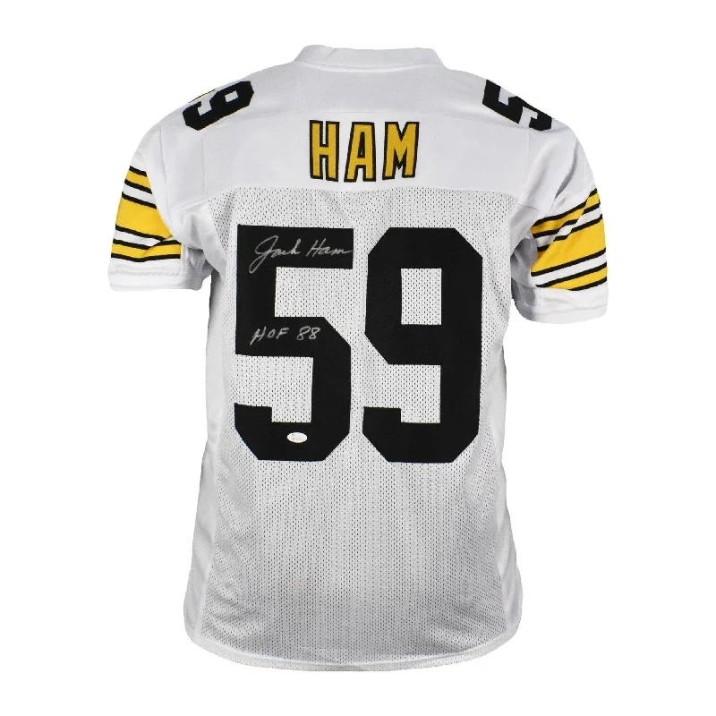 Rugby Jersey For Rugby Celebrations-Jack Ham Signed HOF 88 Pro-Edition White Football Jersey (JSA)