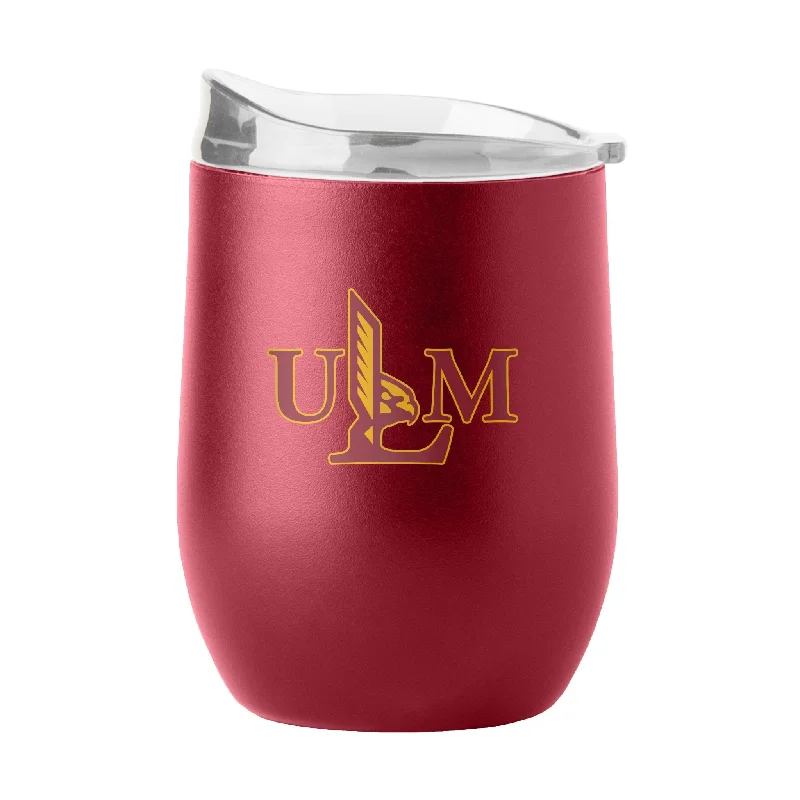 Team Mug For Sports Fundraisers-Louisiana Monroe 16oz Flipside Powder Coat Curved Bev