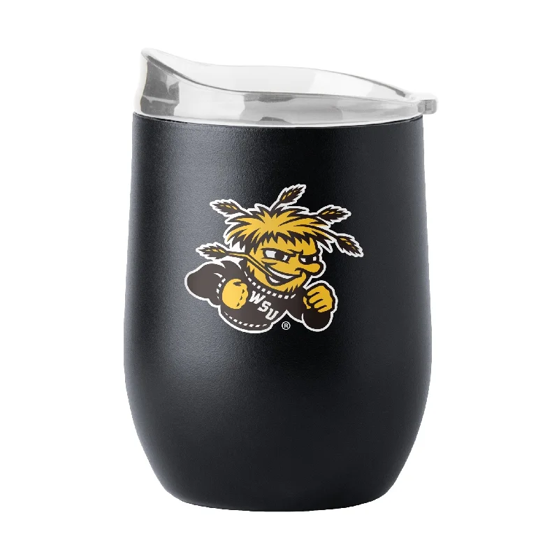 Personalized Team Mug For Fan Gifts-Wichita State 16oz Flipside Powder Coat Curved Bev