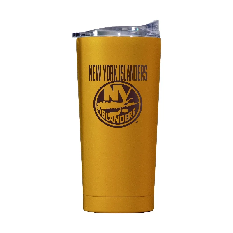 Custom Team Mug For Game Day Souvenirs-New York Islanders 20oz Huddle Powder Coat Tumbler