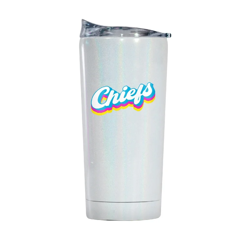 Personalized Team Mug With Special Logo-Kansas City Chiefs 20oz Shadow Iridescent Tumbler