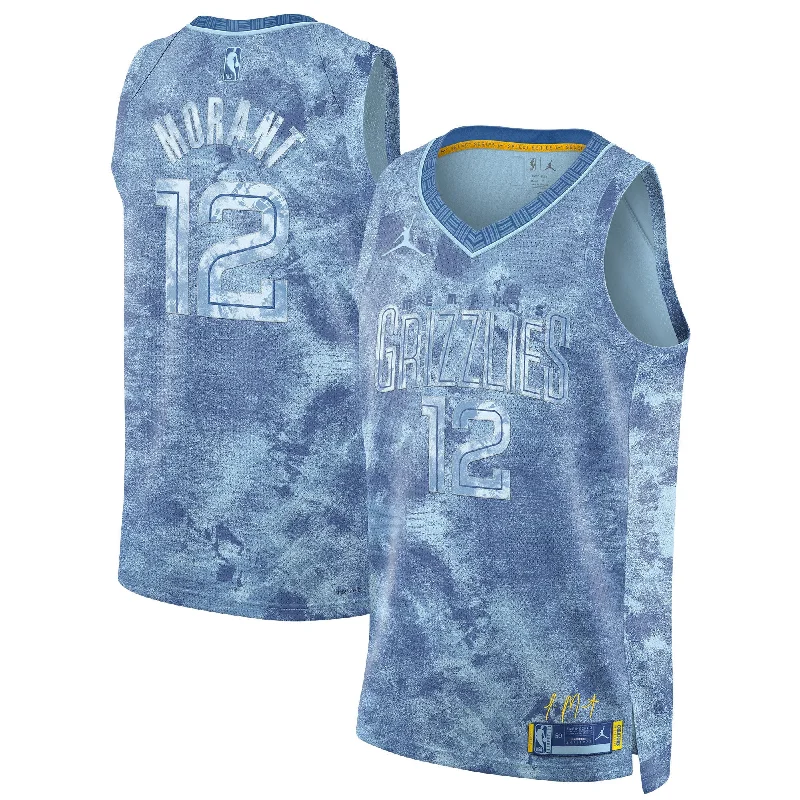 Basketball Jersey With Fan Designs-Ja Morant Memphis Grizzlies Unisex Select Series Swingman Basketball Jersey - Light Blue