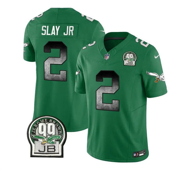 Football Jersey For Personalized Fan Apparel-Men's Philadelphia Eagles #2 Darius Slay JR Green 2023 F.U.S.E. Throwback Vapor Untouchable Limited Football Stitched Jersey