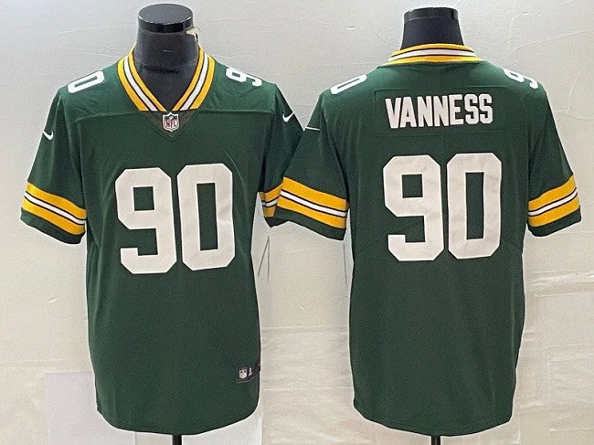 Football Jersey For Group Orders-Men's Green Bay Packers #90 Lukas Van Ness Green Vapor Untouchable Limited Football Stitched Jersey