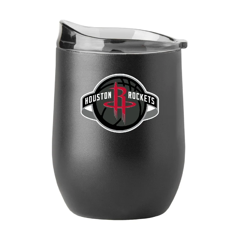 Team Mug For Custom Fan Apparel-Houston Rockets 16oz Swagger Powder Coat Curved Bev