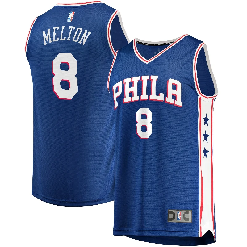 Basketball Jersey For Marketing Campaigns-De'anthony Melton Philadelphia 76ers Branded Fast Break Basketball Jersey - Icon Edition - Royal