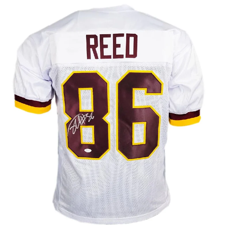 Rugby Jersey For School Teams-Jordan Reed Signed Washington White Football Jersey (JSA)