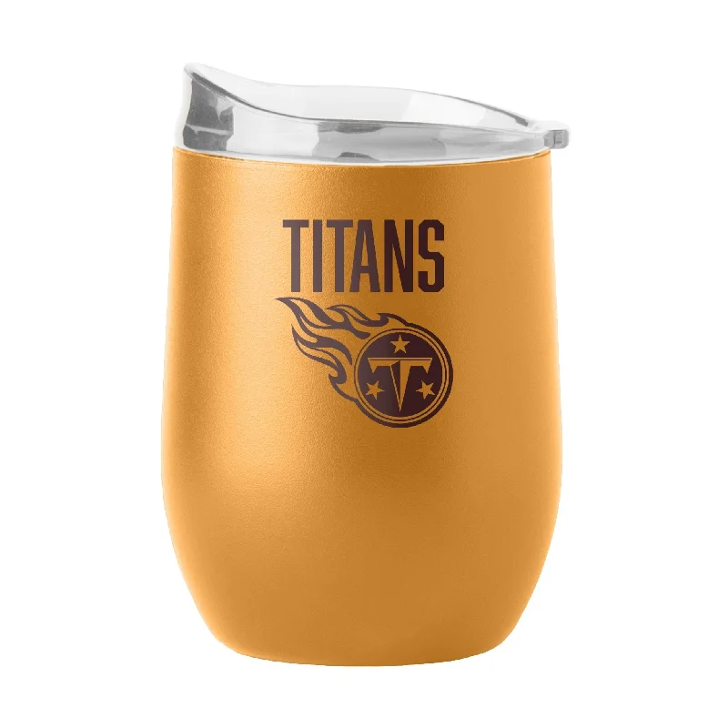 Team Mug With Custom Graphics For Fans-Tennessee Titans 16oz Huddle Powder Coat Curved Beverage