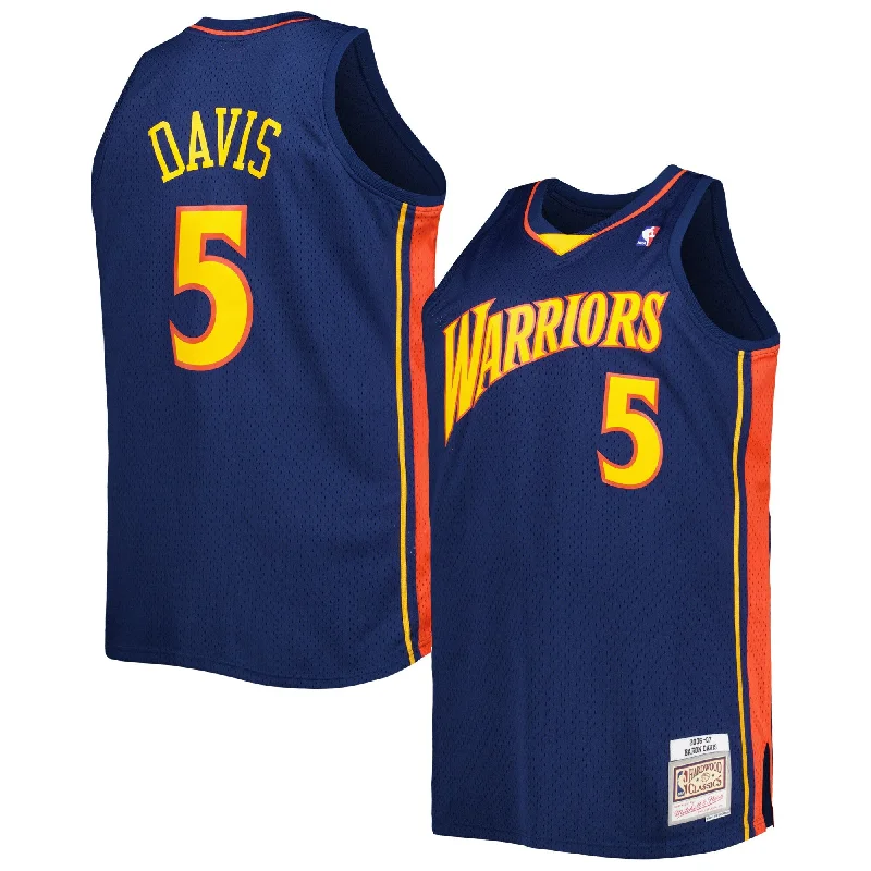 Basketball Jersey For Group Merchandise Orders-Baron Davis Golden State Warriors Big & Tall Hardwood Classics 2006/07 Swingman Basketball Jersey - Navy