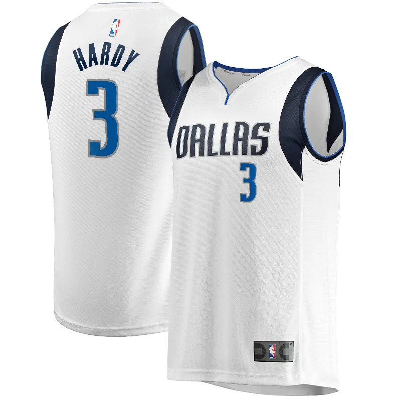 Basketball Jersey For Holiday Gifts-Jaden Hardy Dallas Mavericks Branded Fast Break Player Basketball Jersey - Association Edition - White