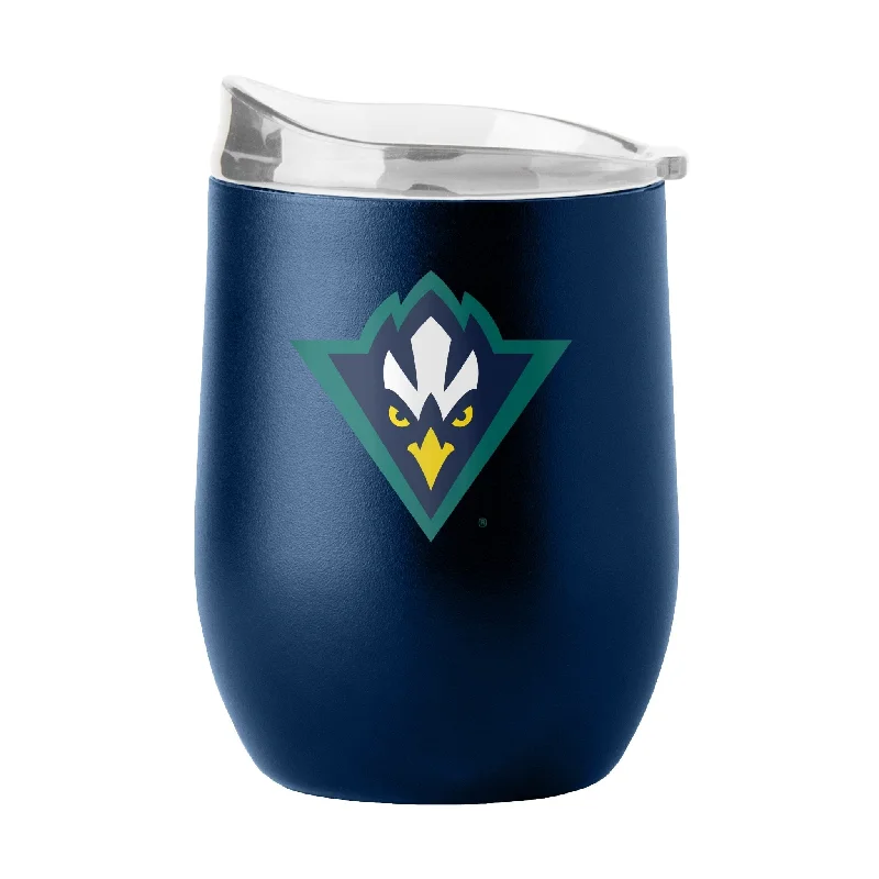 Team Mug With Custom Quote-UNC Wilmington 16oz Flipside Powder Coat Curved Bev