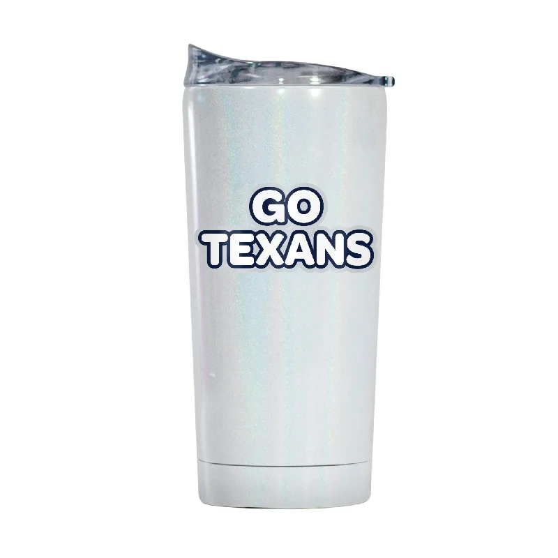 Team Mug With Embroidered Logo-Houston Texans 20oz Bubble Iridescent Tumbler