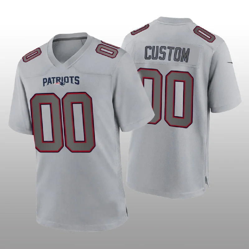 Rugby Jersey For Club Apparel-Custom NE.Patriots Gray Atmosphere Game Jersey Stitched American Football Jerseys