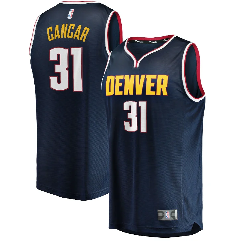 Custom Basketball Jersey For Business Merchandise-Vlatko Cancar Denver Nuggets Branded 2021/22 Fast Break Basketball Jersey - Icon Edition - Navy