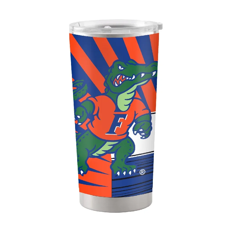 Custom Team Mug For Travel Gifts-Florida 20oz Mascot Stainless Steel Tumbler