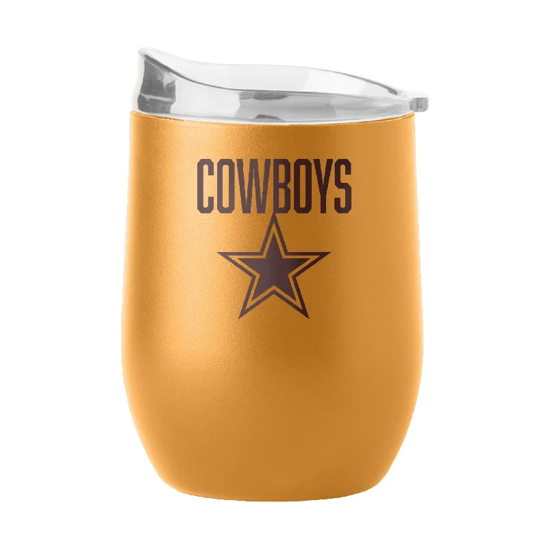 Team Mug For Business Branding-Dallas Cowboys 16oz Huddle Powder Coat Curved Beverage