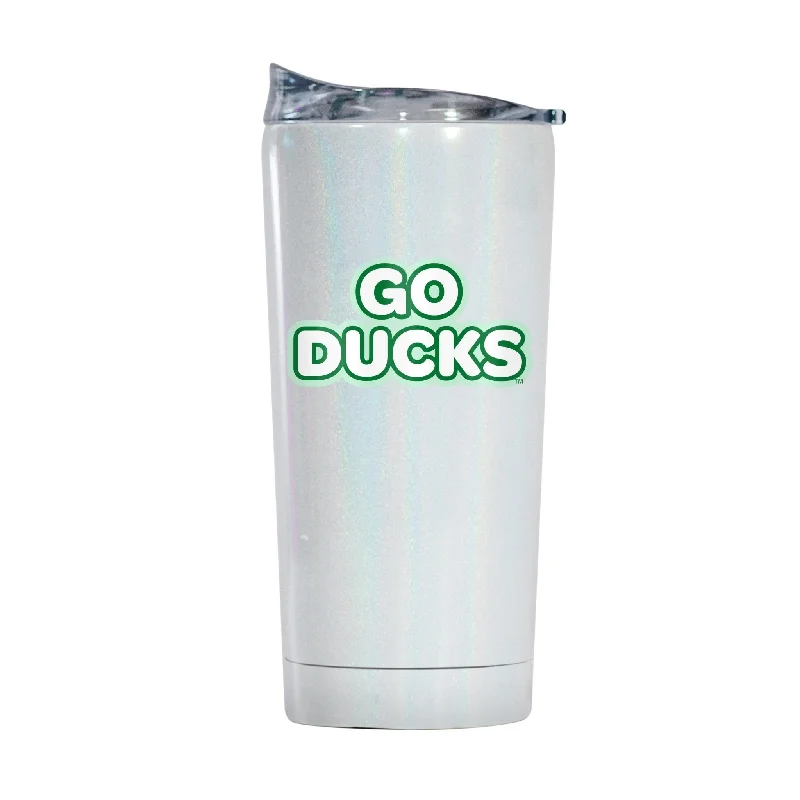 Custom Team Mug With Fun Patterns-Oregon 20oz Bubble Iridescent Tumbler