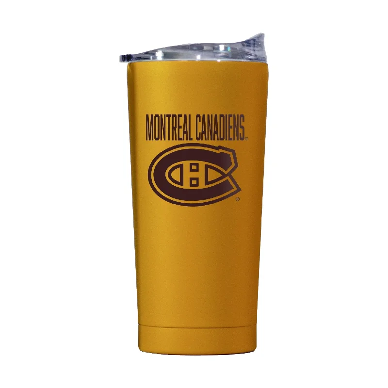 Team Mug With Custom Graphics For Fans-Montreal Canadiens 20oz Huddle Powder Coat Tumbler