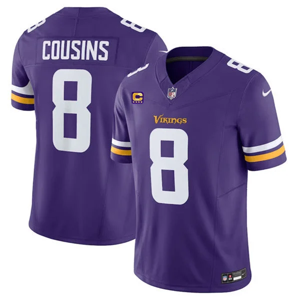 Football Jersey For Limited Time Promotions-Men's Minnesota Vikings #8 Kirk Cousins Purple 2023 F.U.S.E. With 4-Star C Patch Vapor Untouchable Limited Football Stitched Jersey