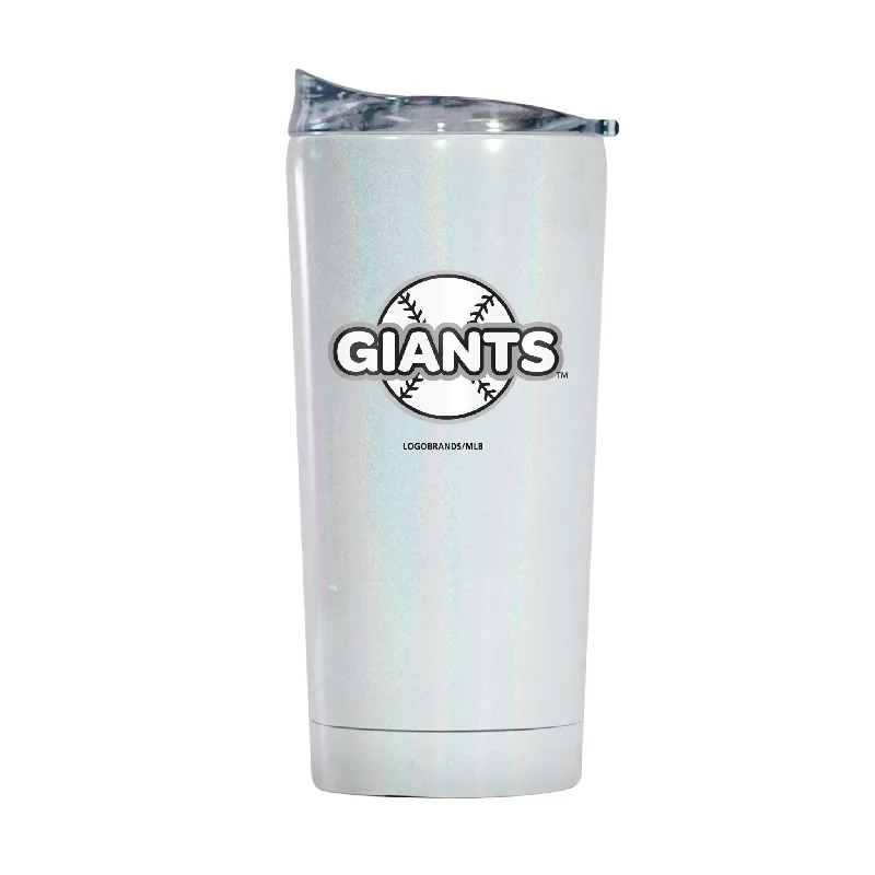 Custom Team Mug For Hockey Teams-San Francisco Giants 20oz Bubble Iridescent Tumbler