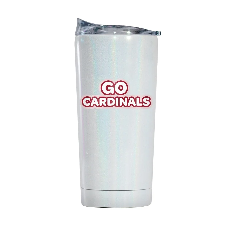 Personalized Team Mug For Game Night-Arizona Cardinals 20oz Bubble Iridescent Tumbler