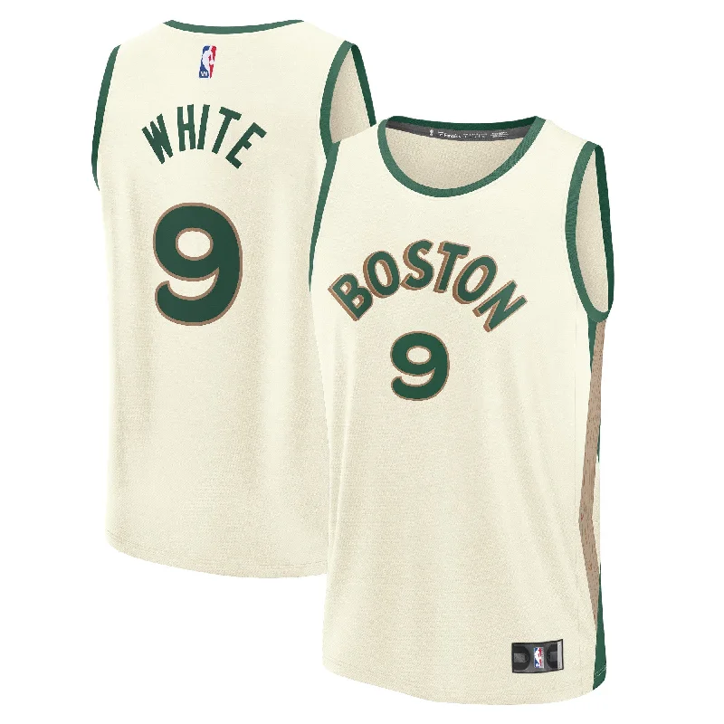 Basketball Jersey For Group Orders and Bulk Purchases-Derrick White Boston Celtics Branded Fast Break Basketball Jersey - White - City Edition