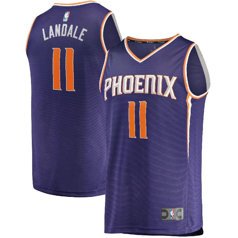 Basketball Jersey For Corporate Sponsorship-Jock Landale Phoenix Suns Branded Fast Break Basketball Jersey - Icon Edition - Purple