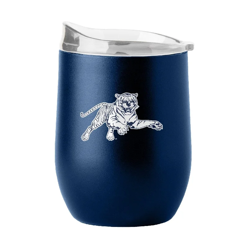 Custom Team Mug For College Fans-Jackson State 16oz Flipside Powder Coat Curved Bev