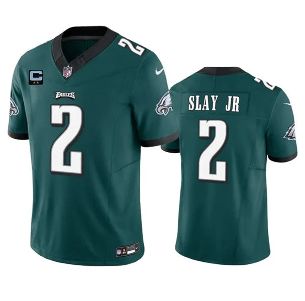 Football Jersey For Tournament Apparel-Men's Philadelphia Eagles #2 Darius Slay JR Green 2023 F.U.S.E. With 2-Star C Patch Vapor Untouchable Limited Football Stitched Jersey