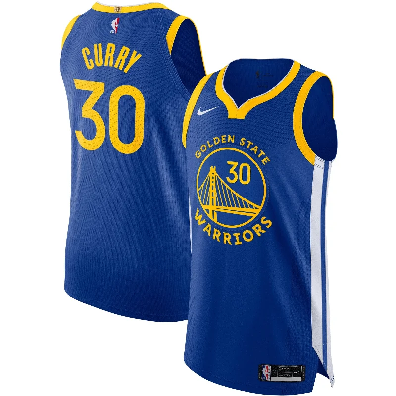 Basketball Jersey With Custom Team Logo-Stephen Curry Golden State Warriors Basketball Jersey - Icon Edition - Royal