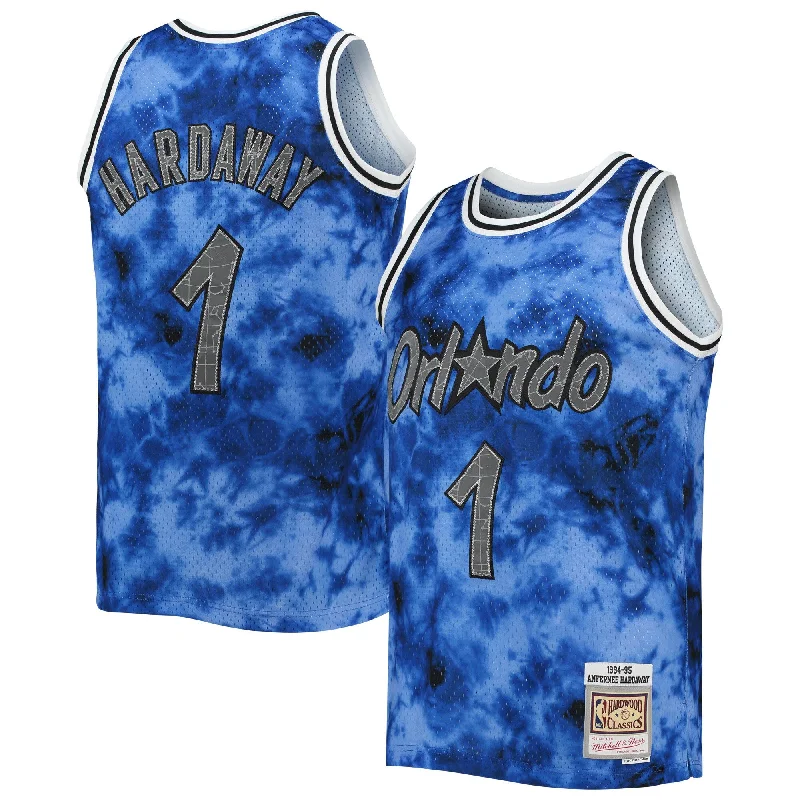 Basketball Jersey For Professional Leagues-Penny Hardaway Orlando Magic 1994/95 Galaxy Swingman Basketball Jersey - Blue