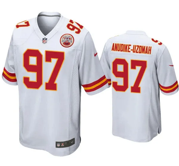 Football Jersey For Football Fans-Men’s Kansas City Chiefs #97 Felix Anudike-Uzomah White Limited Stitched Football Game Jersey