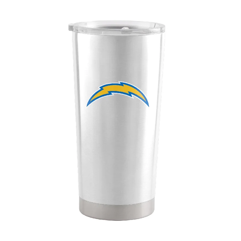 Team Mug For Rugby Supporters-Los Angeles Chargers White 20oz Gameday Stainless Tumbler