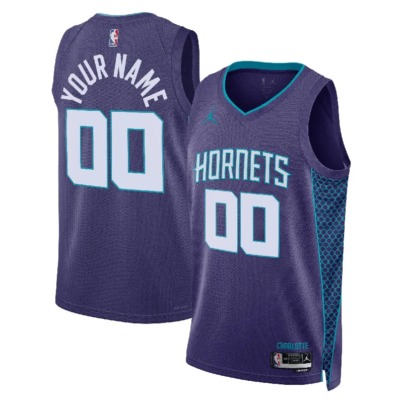 Basketball Jersey For Professional Teams-Charlotte Hornets Jordan Brand Unisex 2022/23 Swingman Custom Basketball Jersey - Statement Edition - Teal