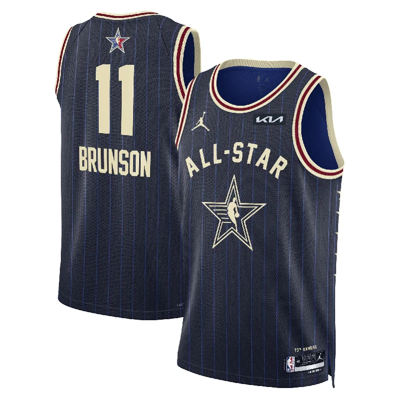 Basketball Jersey For Special Team Projects-Jalen Brunson Jordan Brand Unisex 2024 All-star Game Swingman Basketball Jersey - Navy