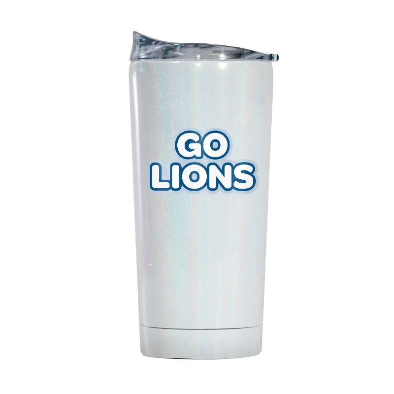 Personalized Team Mug For Fans-Detroit Lions 20oz Bubble Iridescent Tumbler