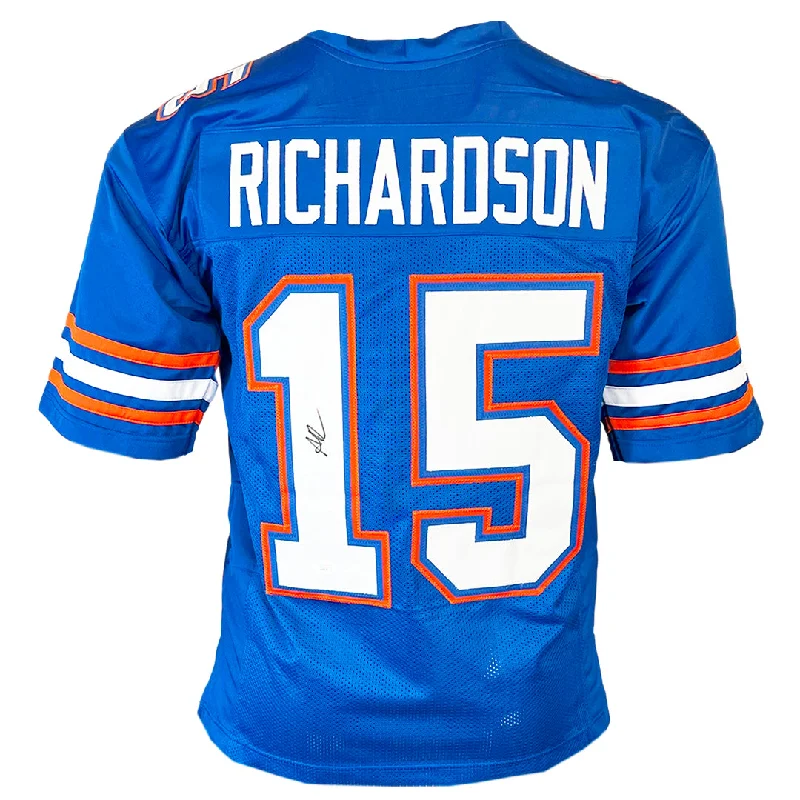 Rugby Jersey For Extreme Conditions-Anthony Richardson Signed Florida College Blue Football Jersey (JSA)