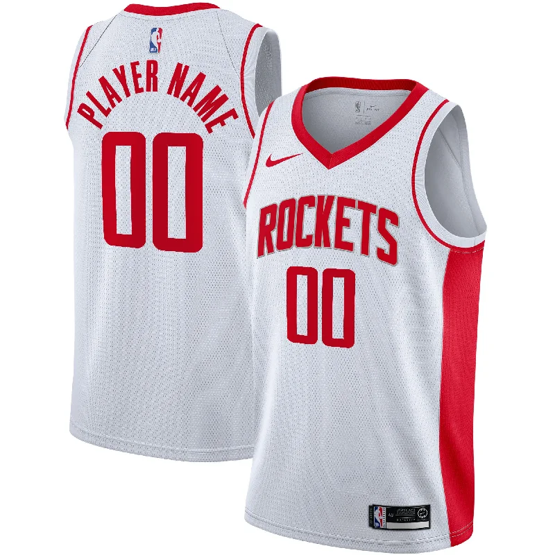 Basketball Jersey For Personalized Sports Clothing-Houston Rockets 2020/21 Swingman Custom Basketball Jersey - Association Edition - White