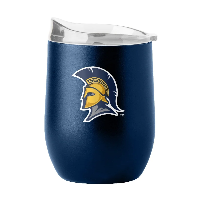 Personalized Team Mug With Fan Design-UNC Greensboro 16oz Flipside Powder Coat Curved Bev