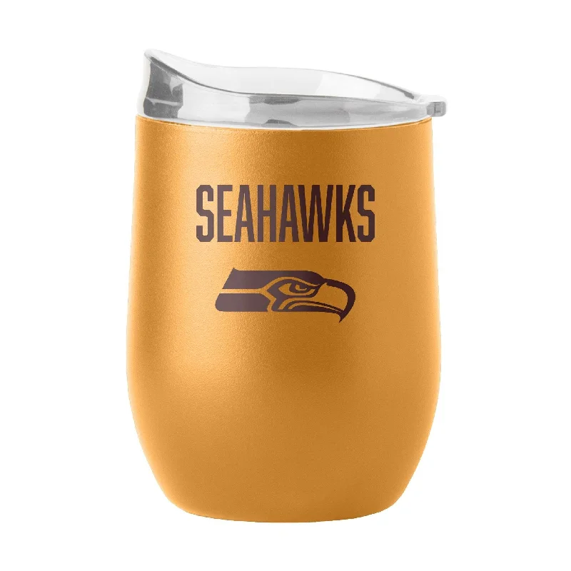 Personalized Team Mug For Custom Family Orders-Seattle Seahawks 16oz Huddle Powder Coat Curved Beverage