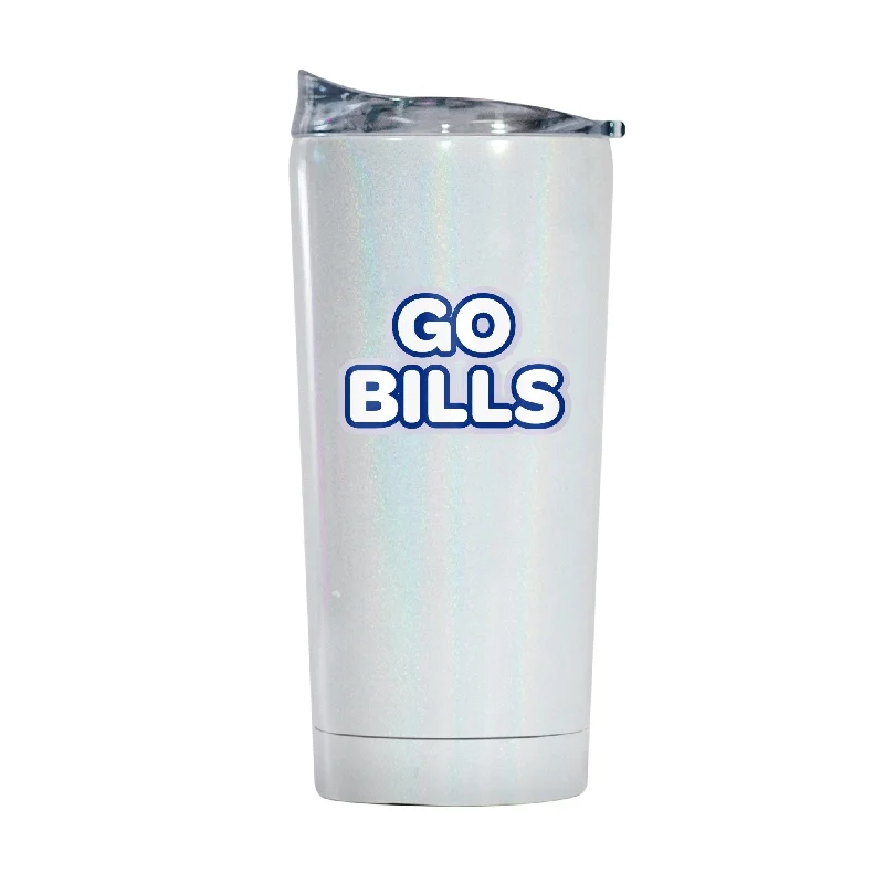 Team Mug With Fan Customization-Buffalo Bills 20oz Bubble Iridescent Tumbler