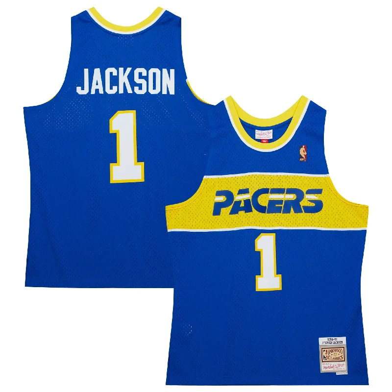 Custom Basketball Jersey For Charity Fundraisers-Stephen Jackson Indiana Pacers 2004/05 Hardwood Classics Swingman Basketball Jersey - Royal