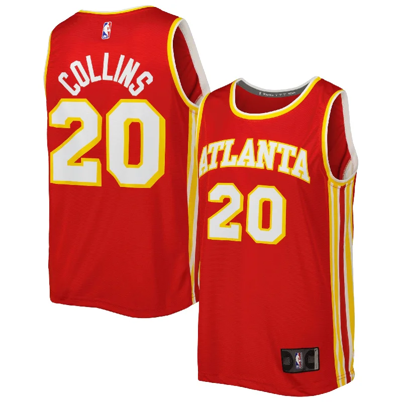 Basketball Jersey For Custom Team Orders-John Collins Atlanta Hawks Branded Fast Break Player Basketball Jersey Red - Icon Edition