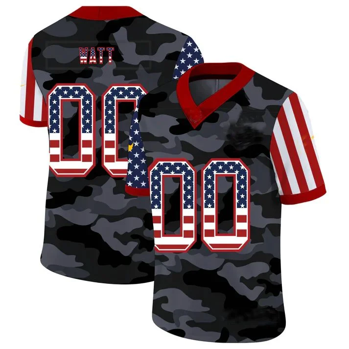 Rugby Jersey With Custom Numbers-Custom NE.Patriots Team 32 and Number and Name 2020 Camo Salute to Service Limited Jersey Stitched American Football Jerseys