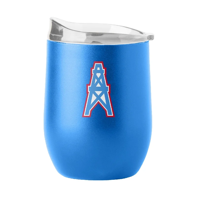 Personalized Team Mug With Custom Color Scheme-Houston Oilers 16oz Flipside Powder Coat Curved Bev