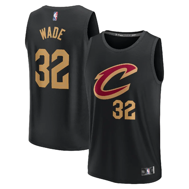 Basketball Jersey With Professional Design Details-Dean Wade Cleveland Cavaliers Branded Fast Break Player Basketball Jersey - Statement Edition - Black